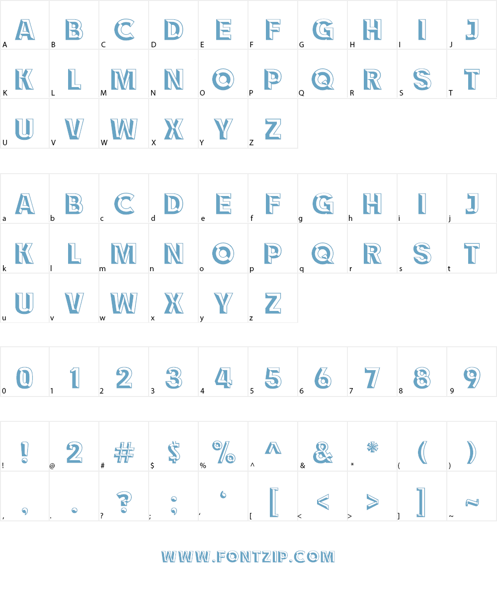 RACE1 Brannt NCV Font Character